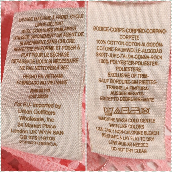 Free People pink cropped crochet lace tank top a46 - Picture 8 of 8